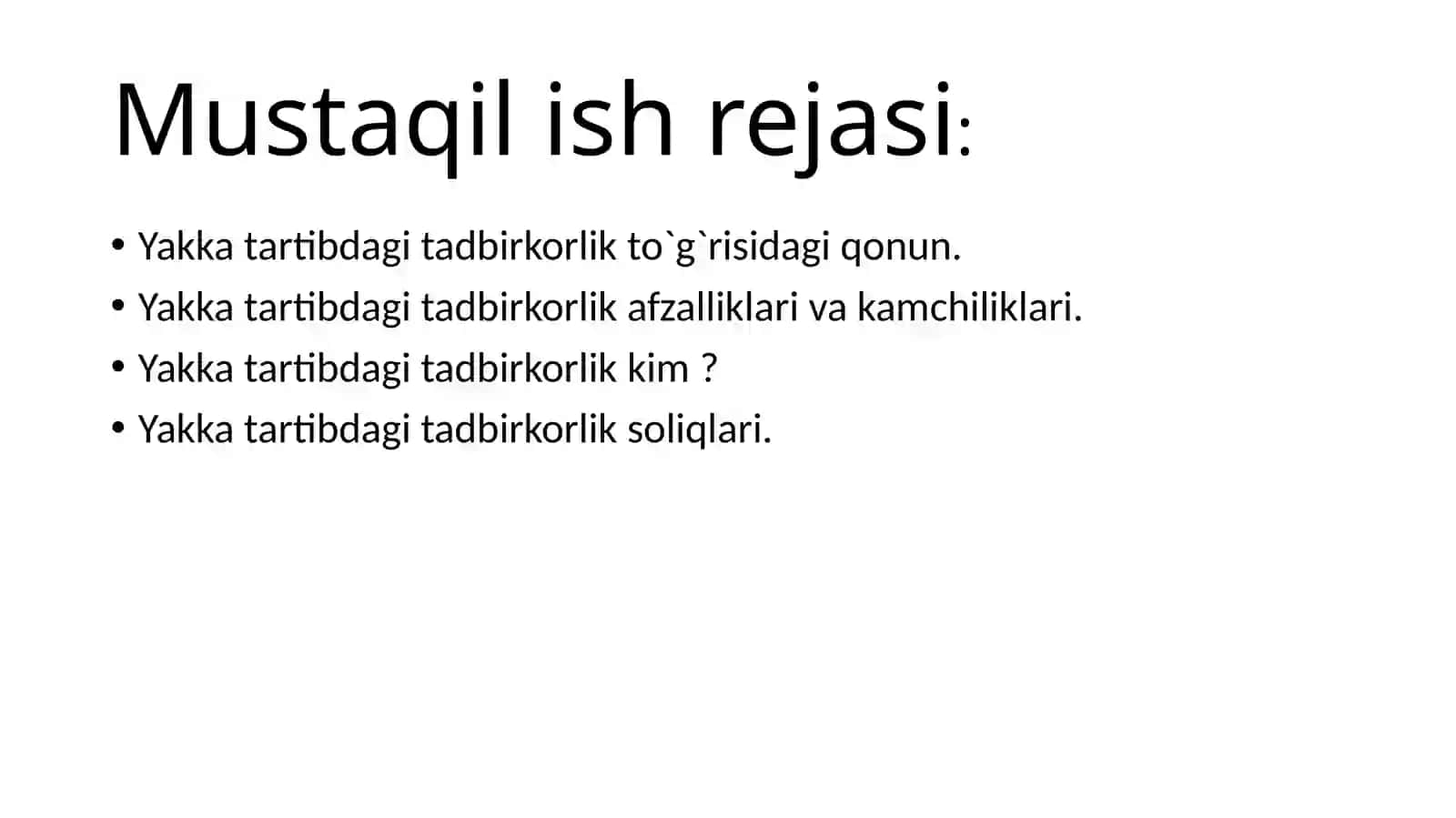 YAKKA TARTIBDAGI TADBIRKORLIK 2