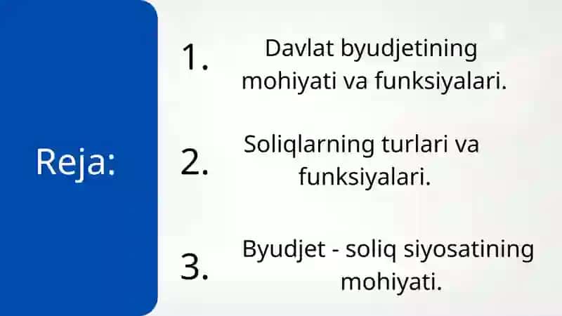 Davlat byudjeti, soliqlar va davlat qarzi 2