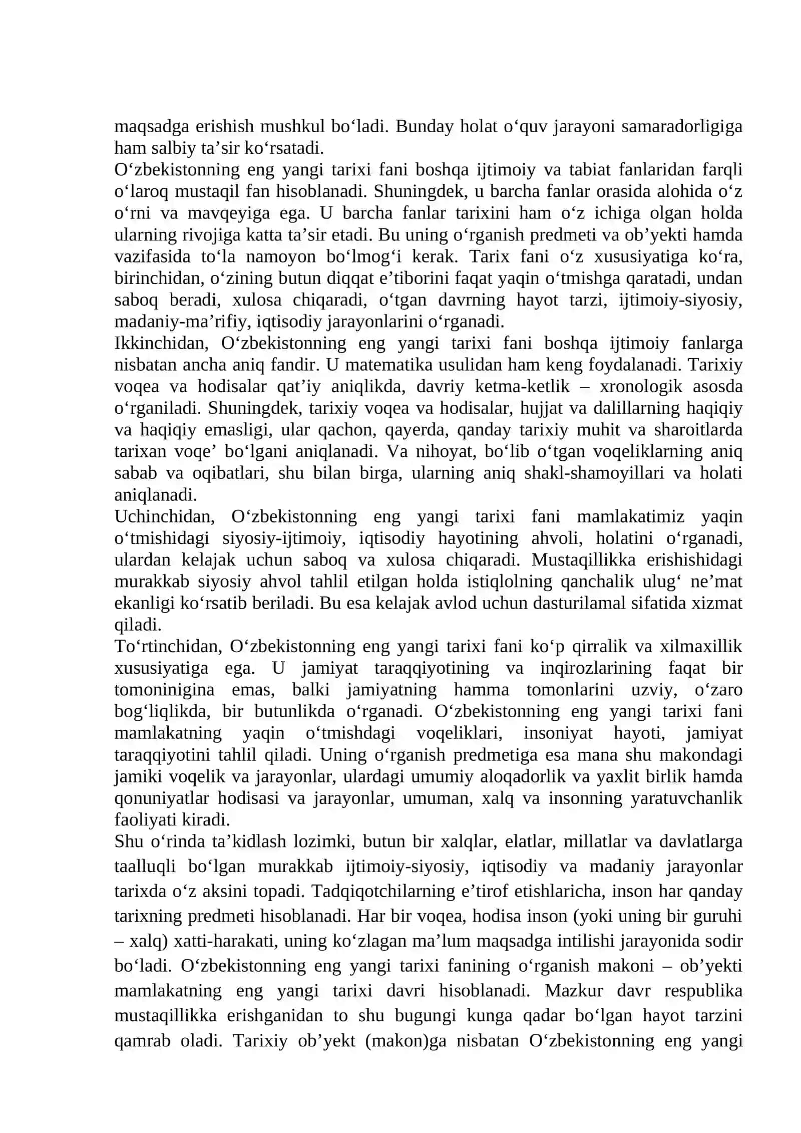 O‘ZBEKISTONNING ENG YANGI TARIXI 2
