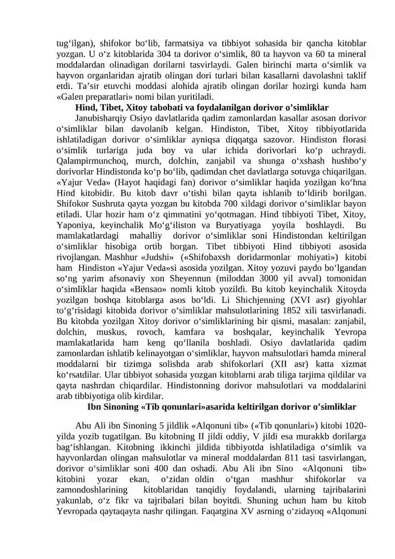 Dorivor o’simliklarni o’rganish tarixi 2