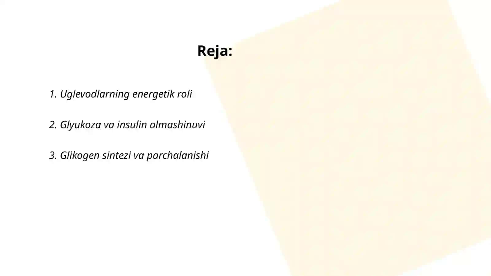 Uglevodlar almashinuvi 2