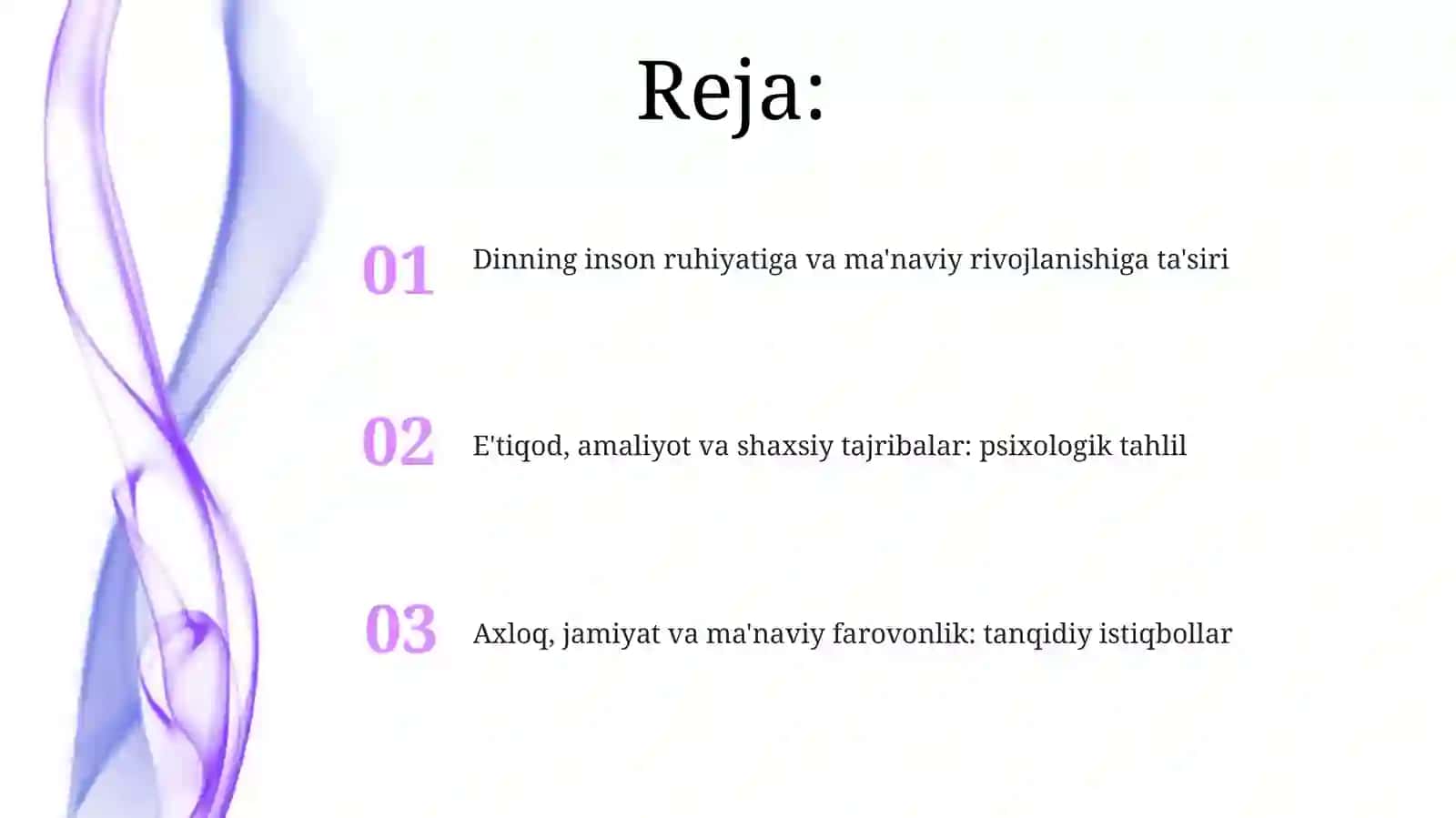 Dinning inson ruhiyatiga va ma'naviy rivojlanishiga ta'siri 2