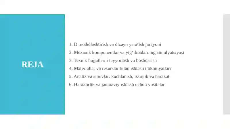 Solid Works dasturi 2