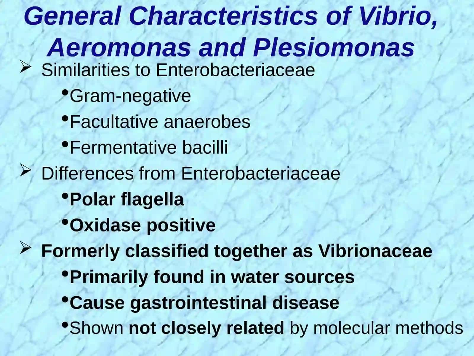 Vibrio, Aeromonas&Plesiomonas 2