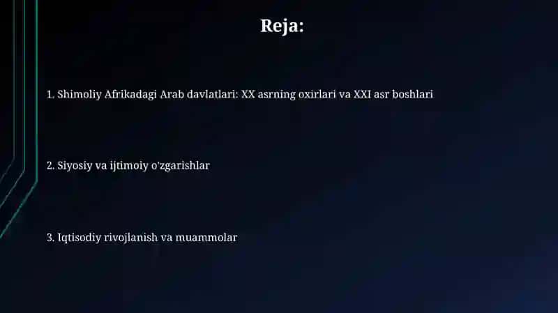 Shimoliy Afrikadagi Arab davlatlari 2