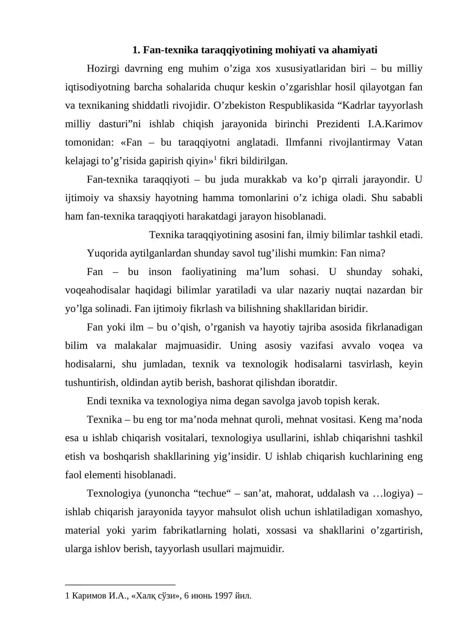 Fan-texnika taraxkiyoti va innovatsion 2