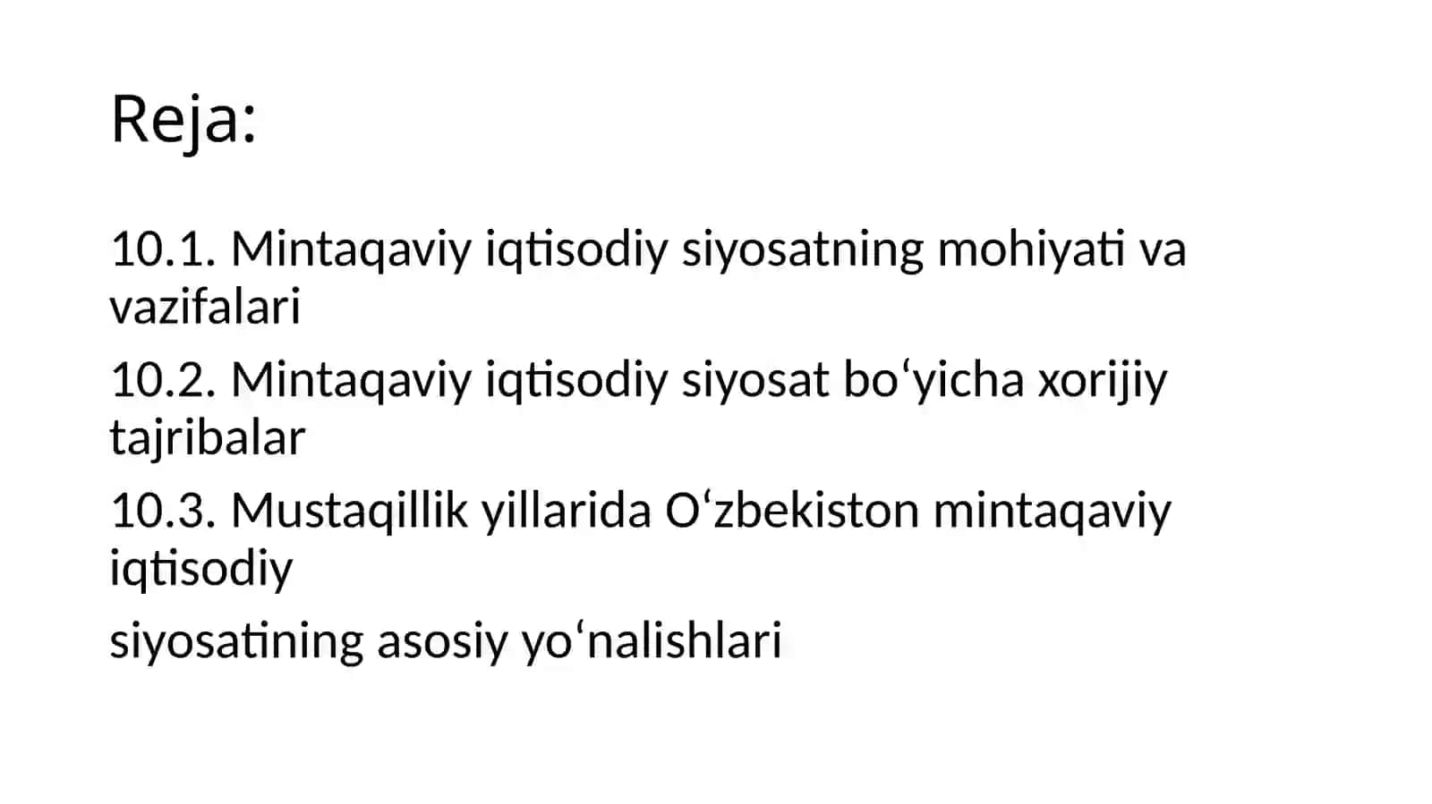 Mintaqaviyiqtisodiysiyosat 2