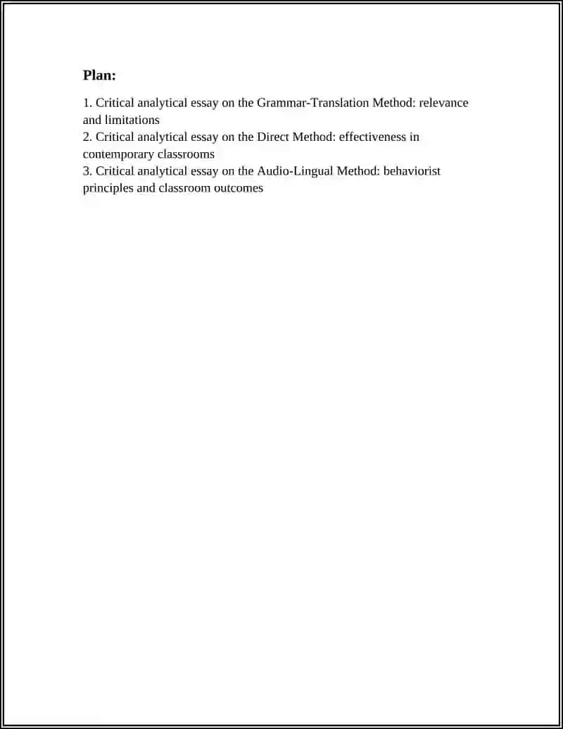Critical Analytical Essay on the Grammar-Translation Method: Relevance and Limitations 2
