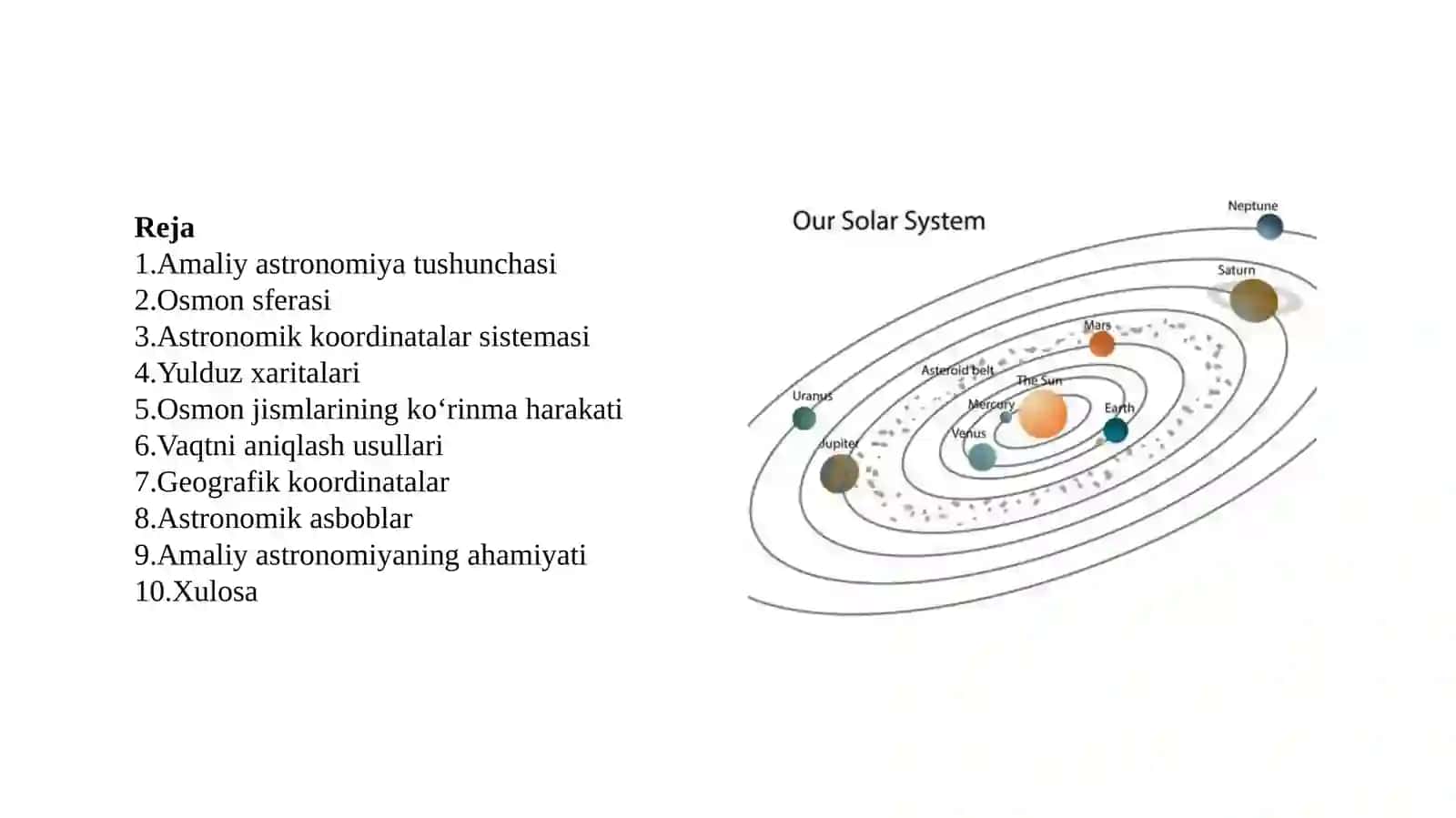 Amaliy astronomiya asoslari bobini o'qitish metodikasi 2