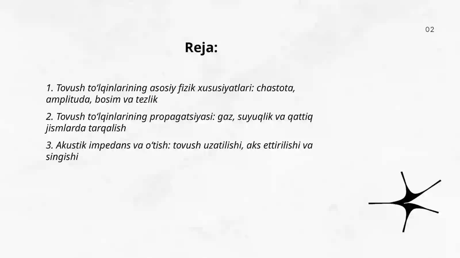 Tovush to'lqinlarini tabiati 2