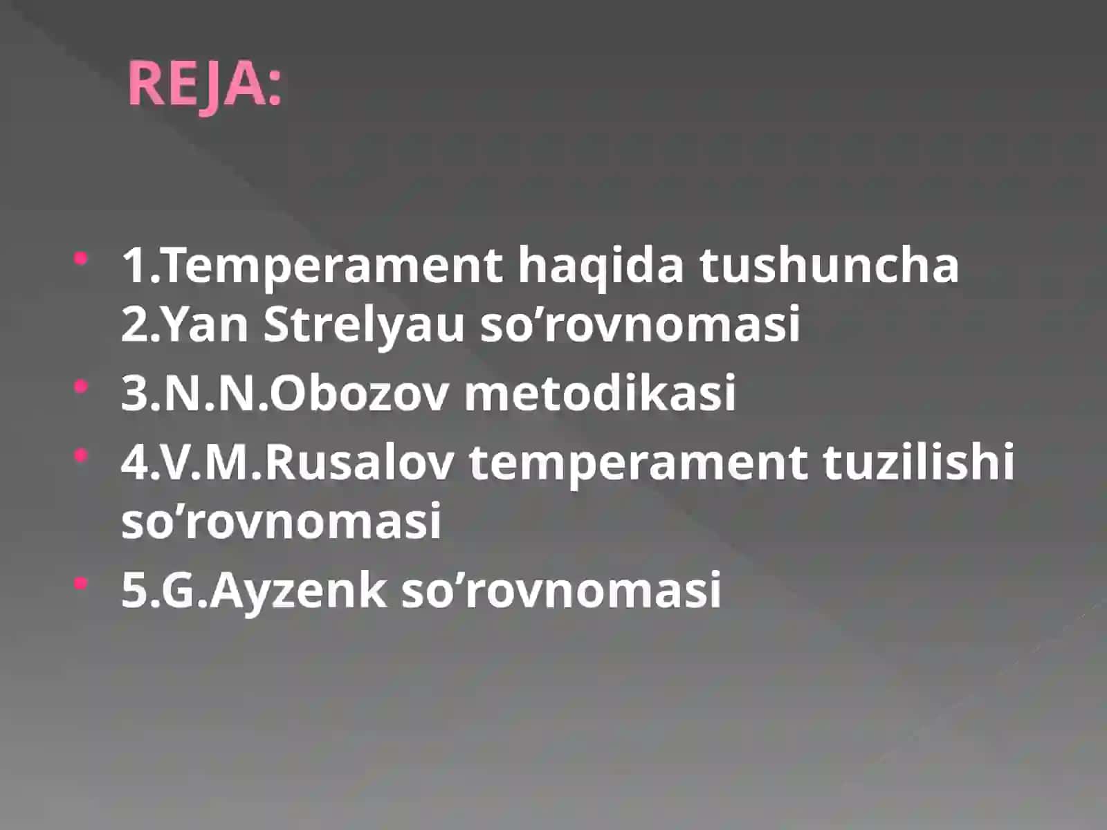 TEMPERAMENTVA ASAB TIZIMI XUSUSIYATLARI DIAGNOSTIKASI 2