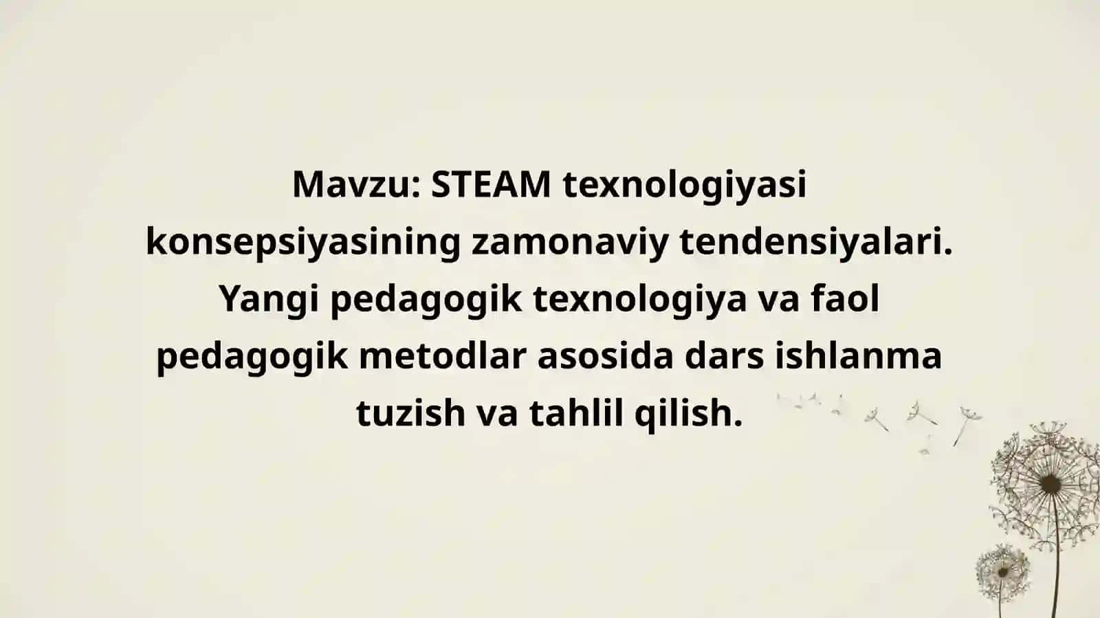 STEAM texnologiyasi 2