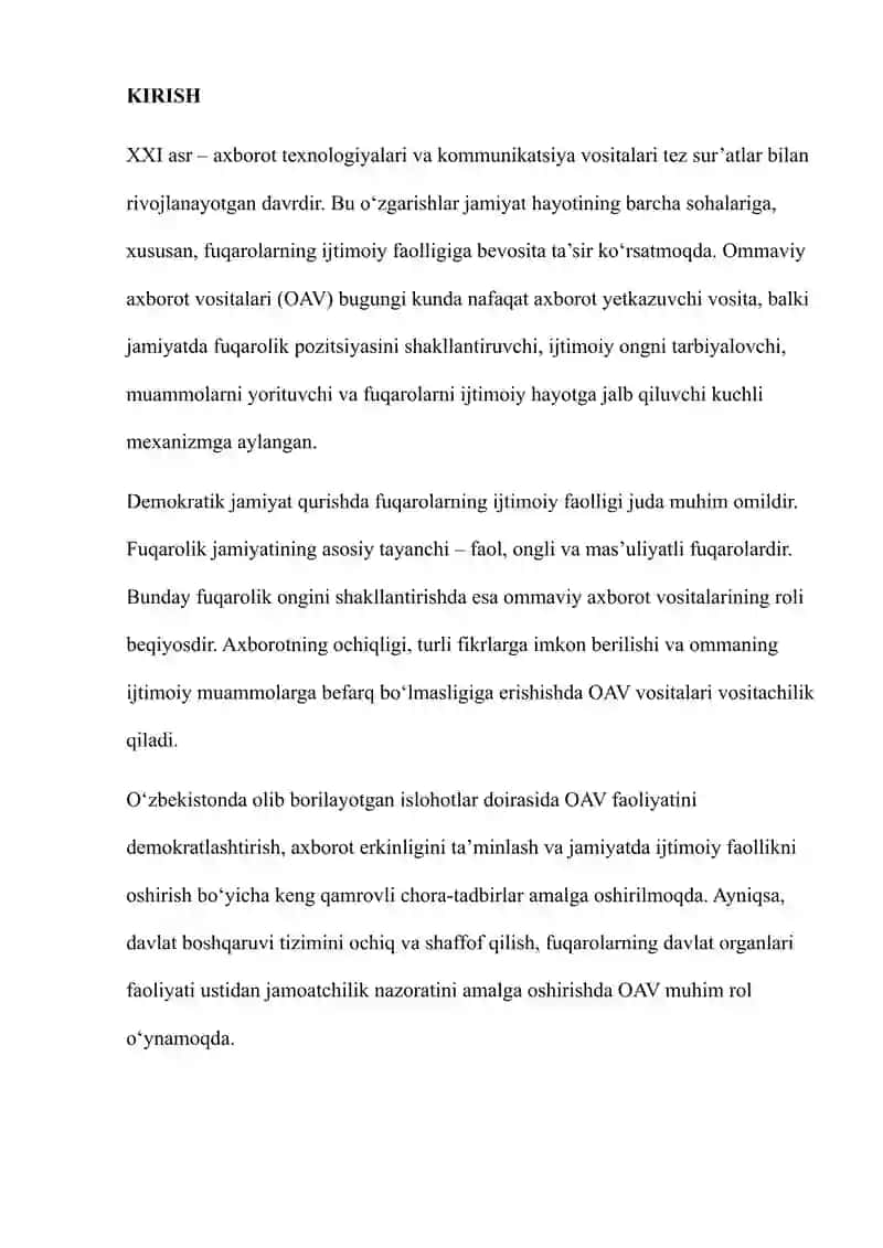 FUQAROLIK JAMIYATI VA IJTIMOIY FAOLLIK NAZARIYASI ASOSLARI. 2