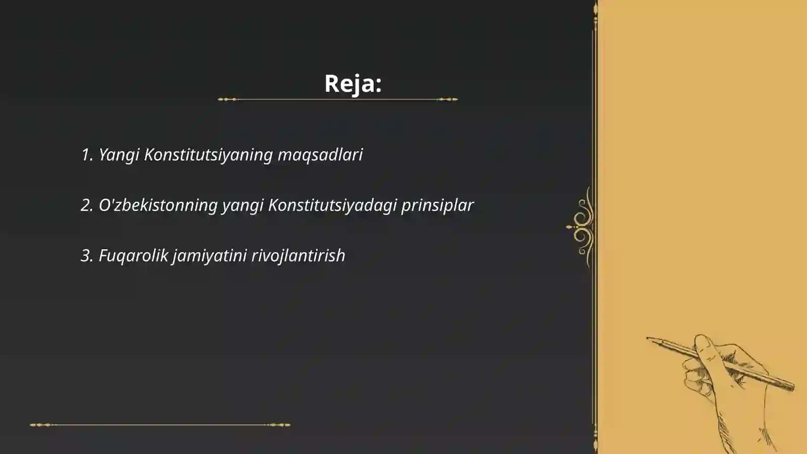 Yangi Konstitutsiya -yangi O’zbekiston 2