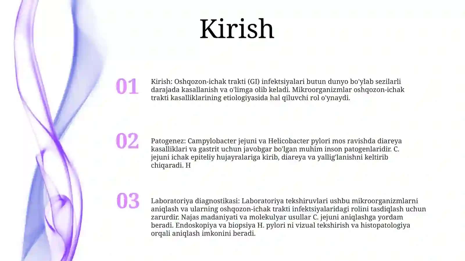 Gastirid Oshqozon- Ichak Yarasi Va Kolit Kelib Chiqishida Mikroorganizmlarning Ahamiyati, Patogenezi, Labaratoriya Tashhisi 2