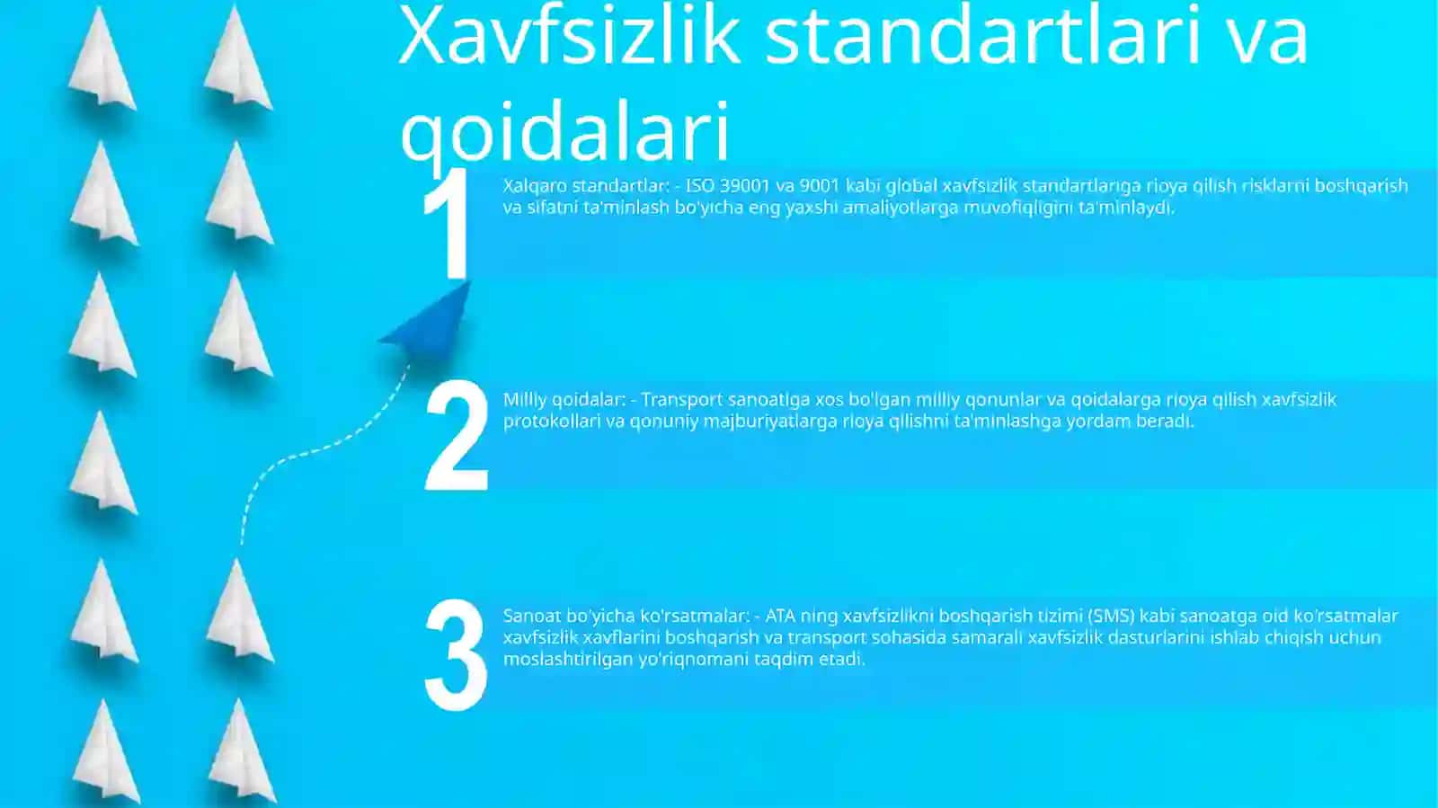 Xavfsizlikni TaʼMinlash Transport Xizmatlarini Amalga Oshirishda 2
