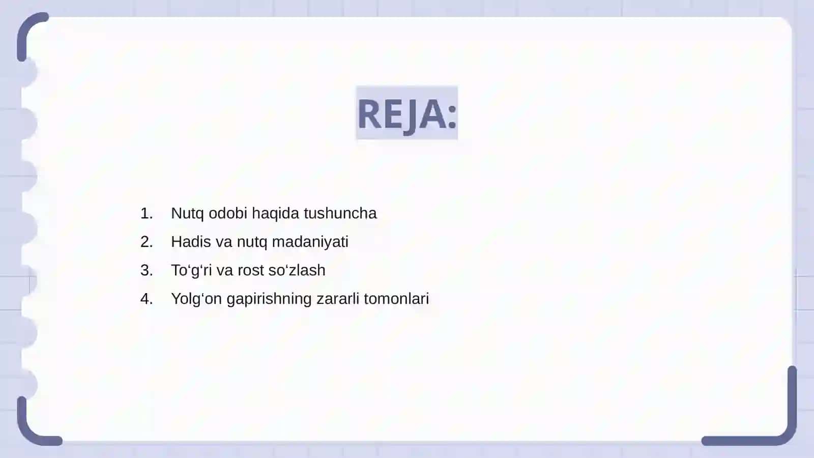 Hadislarda nutq odobi 2