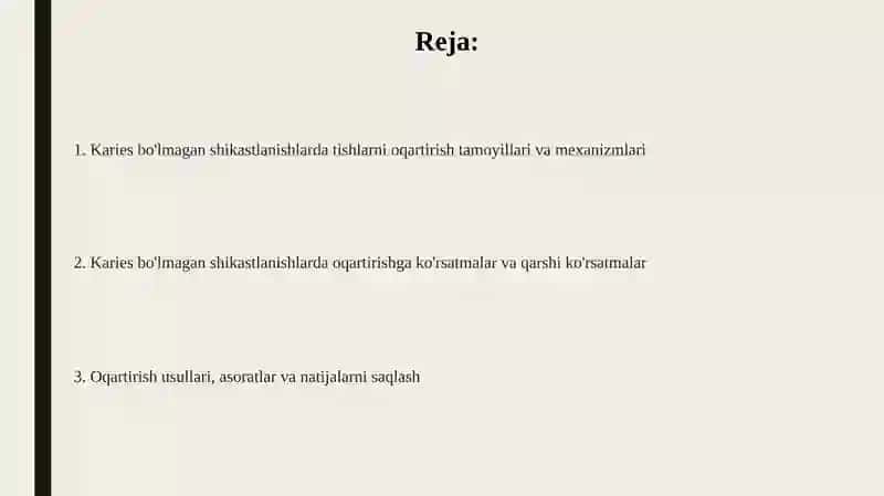 Karies bo'lmagan shikastlanishlarda tishlarni oqartirish 2