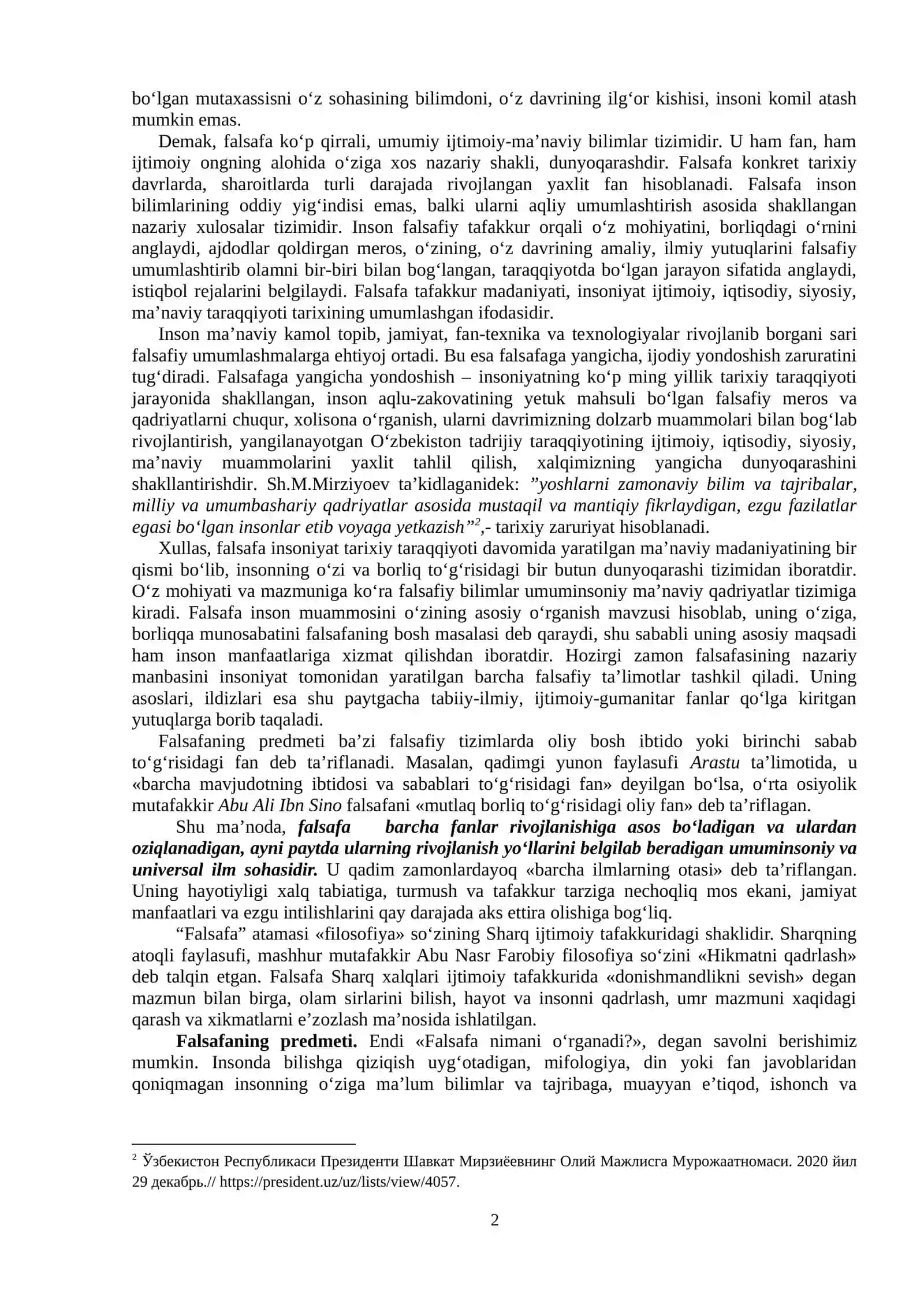Falsafaning mohiyati va jamiyat taraqqiyotidagi roli 2