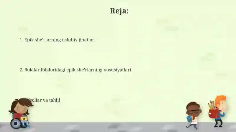 Bolalar folklorida dostonlar, ularning uslubiy xususiyatlari 2