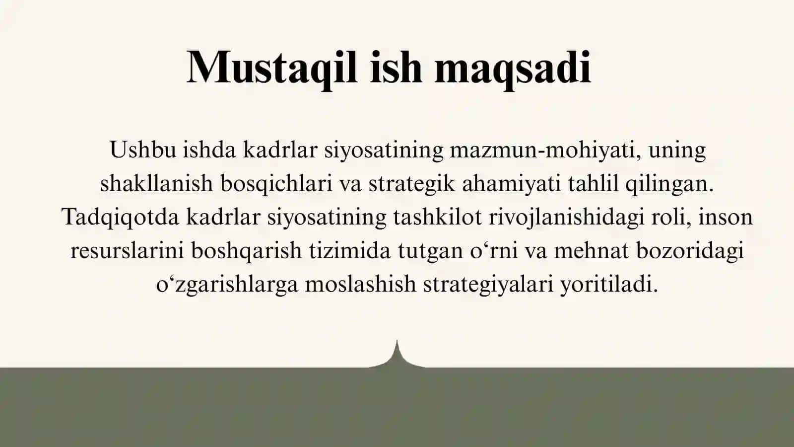 Kadrlar siyosati va uning strategik ahamiyati 2