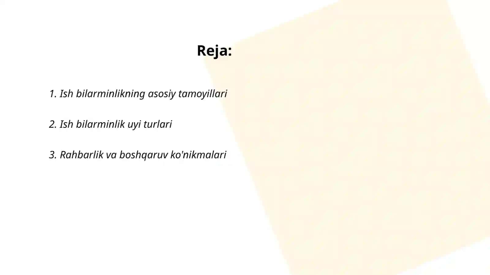 Ish bilarminlik uyini 2