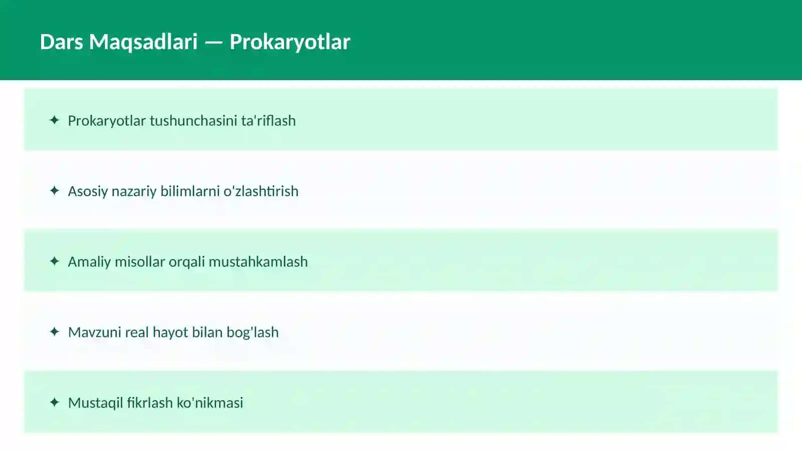 Hujayra Tuzilishi 2
