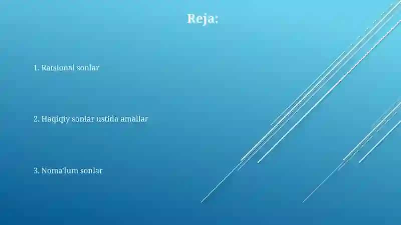 Ratsional va Irratsional Sonlar 2