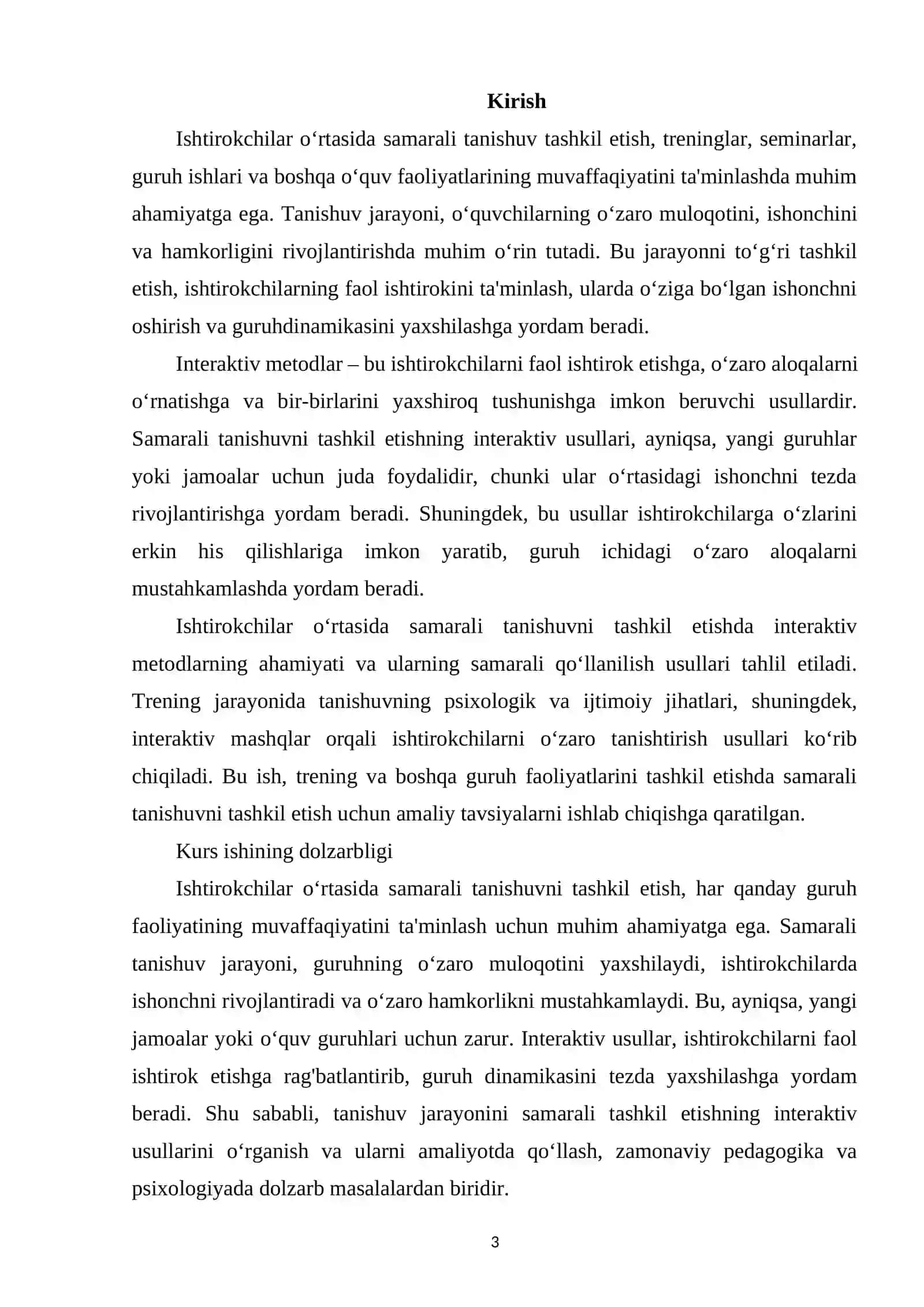 O‘RTASIDA SAMARALI TANISHUVNI TASHKIL ETISHNING INTERAKTIV USULLARI 2