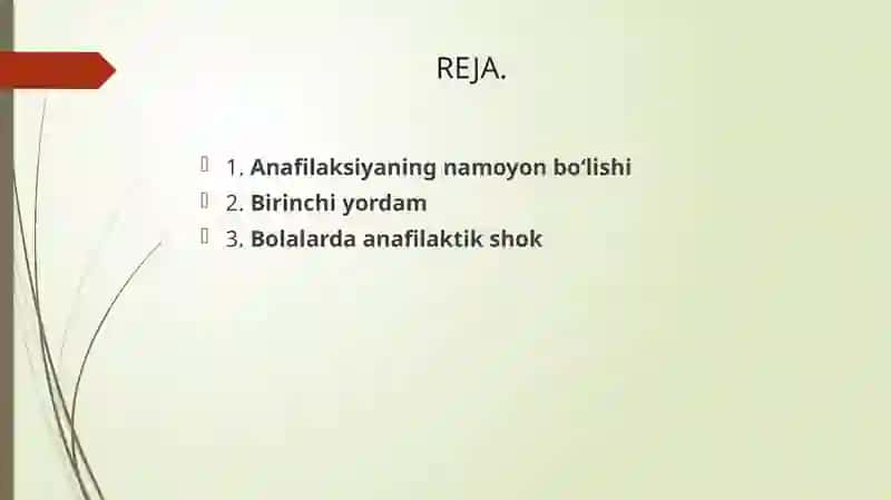 Anafilaktik shok va unidavolash 2