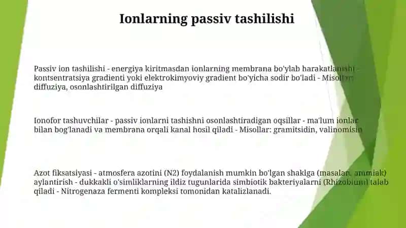 Ionlarning Passiv Va Faol Tashiluvi 2