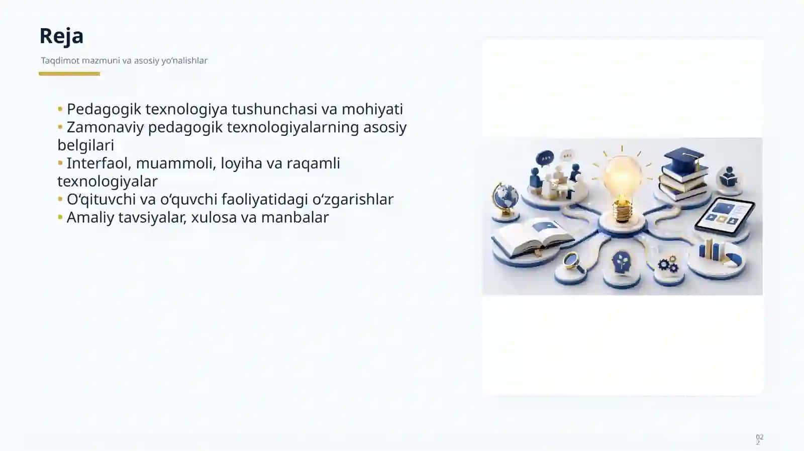 ZAMONAVIY PEDAGOGIK TEXNOLOGIYALAR 2