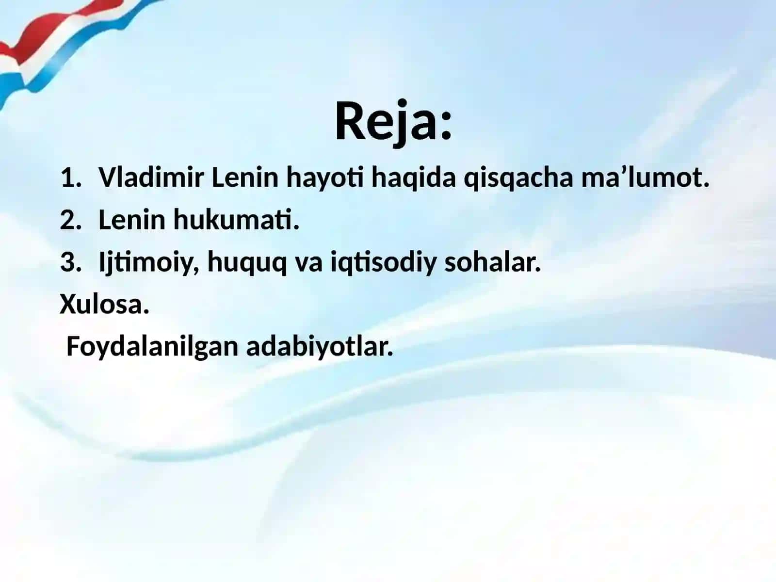 Vladimir Lenin haqida ma’lumot 2