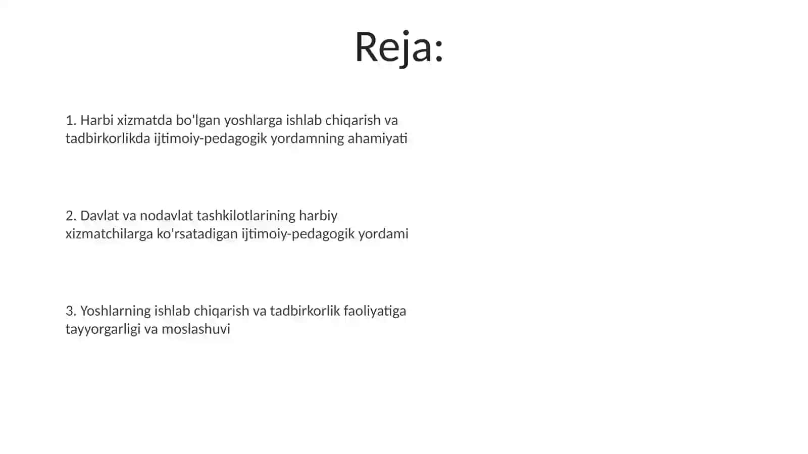 Ishlab chiqarish va tadbirkorlik harbiy hizmatdagi yoshlarni ijtimoiy pedogogik qollash 2