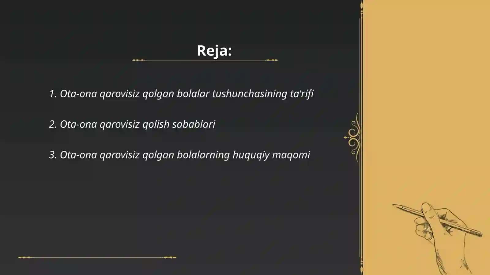 Ota-ona qarovisiz qolgan bolalar tushunchasi 2
