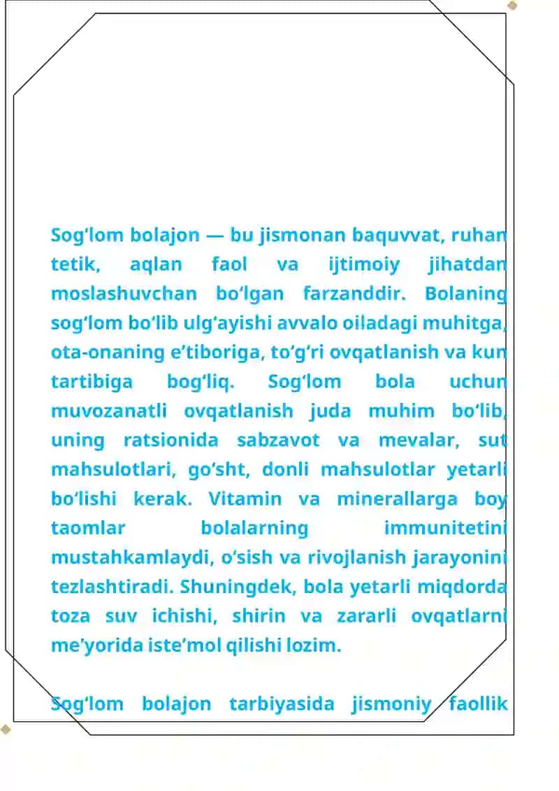 Sogʻlom avlod—sogʻlom bolalik 2