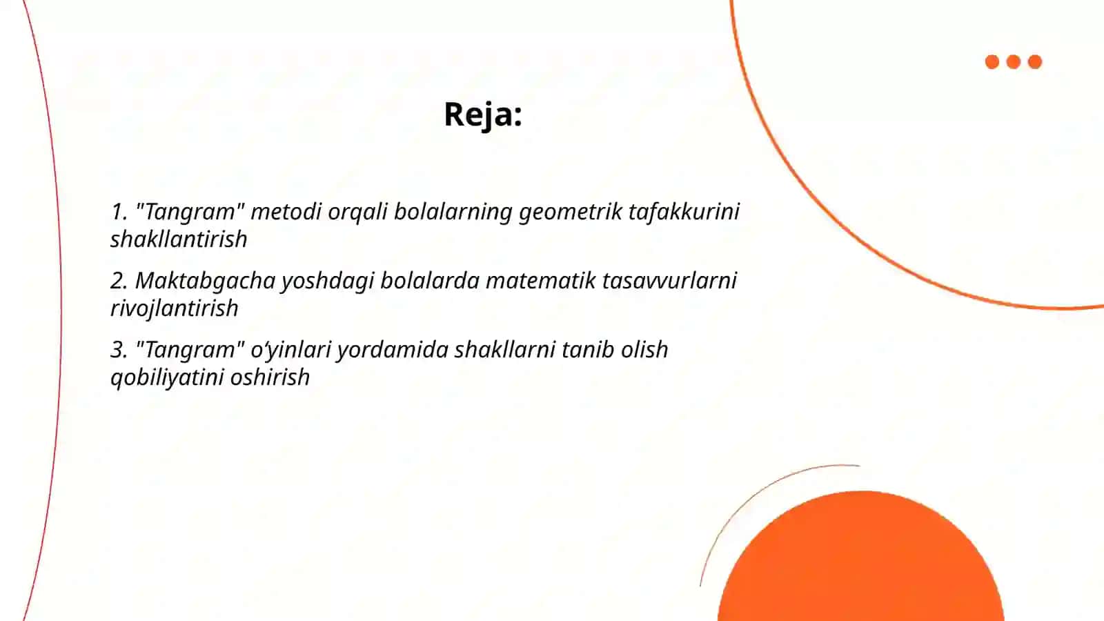 Tangram metodi 2