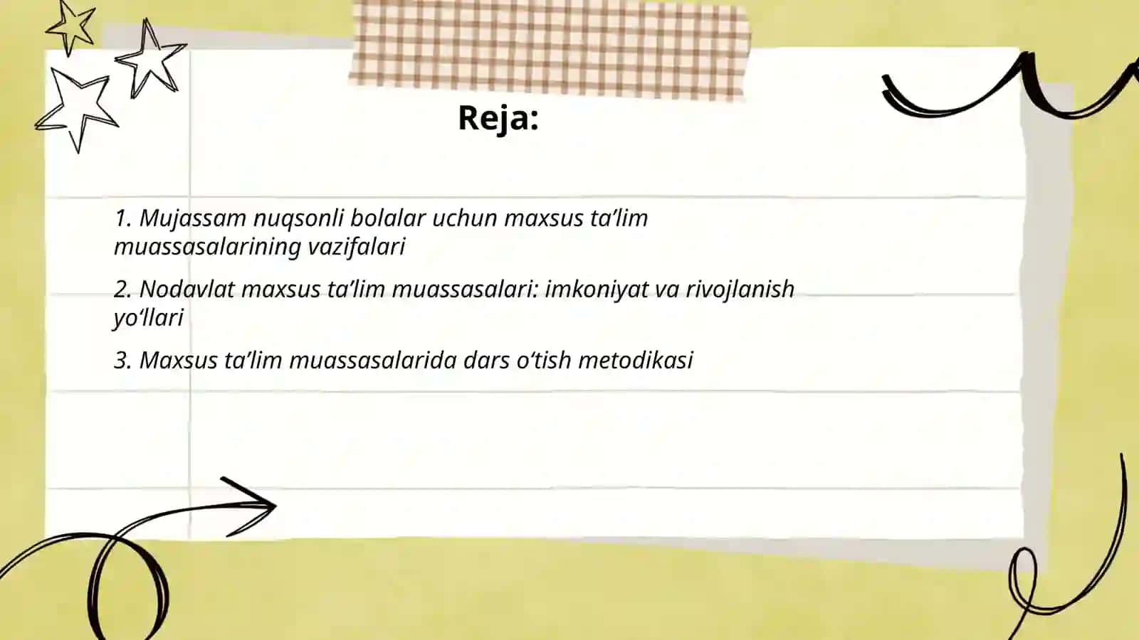 Mujassam nuqsonli bolalar uchun ixtisoslashtirilgan taʼlim muassasalari 2