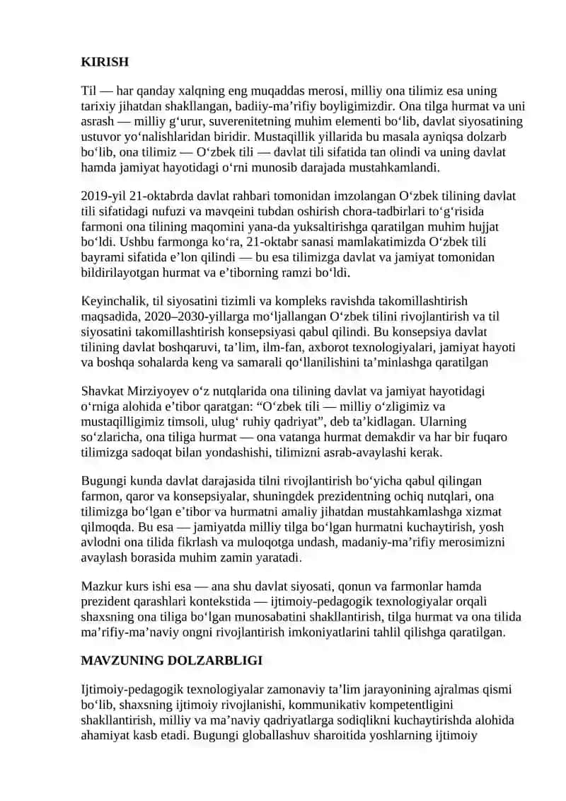 Ijtimoiy-pedagogik texnologiya strukturasi va mazmunining ilmiy tahlili 2