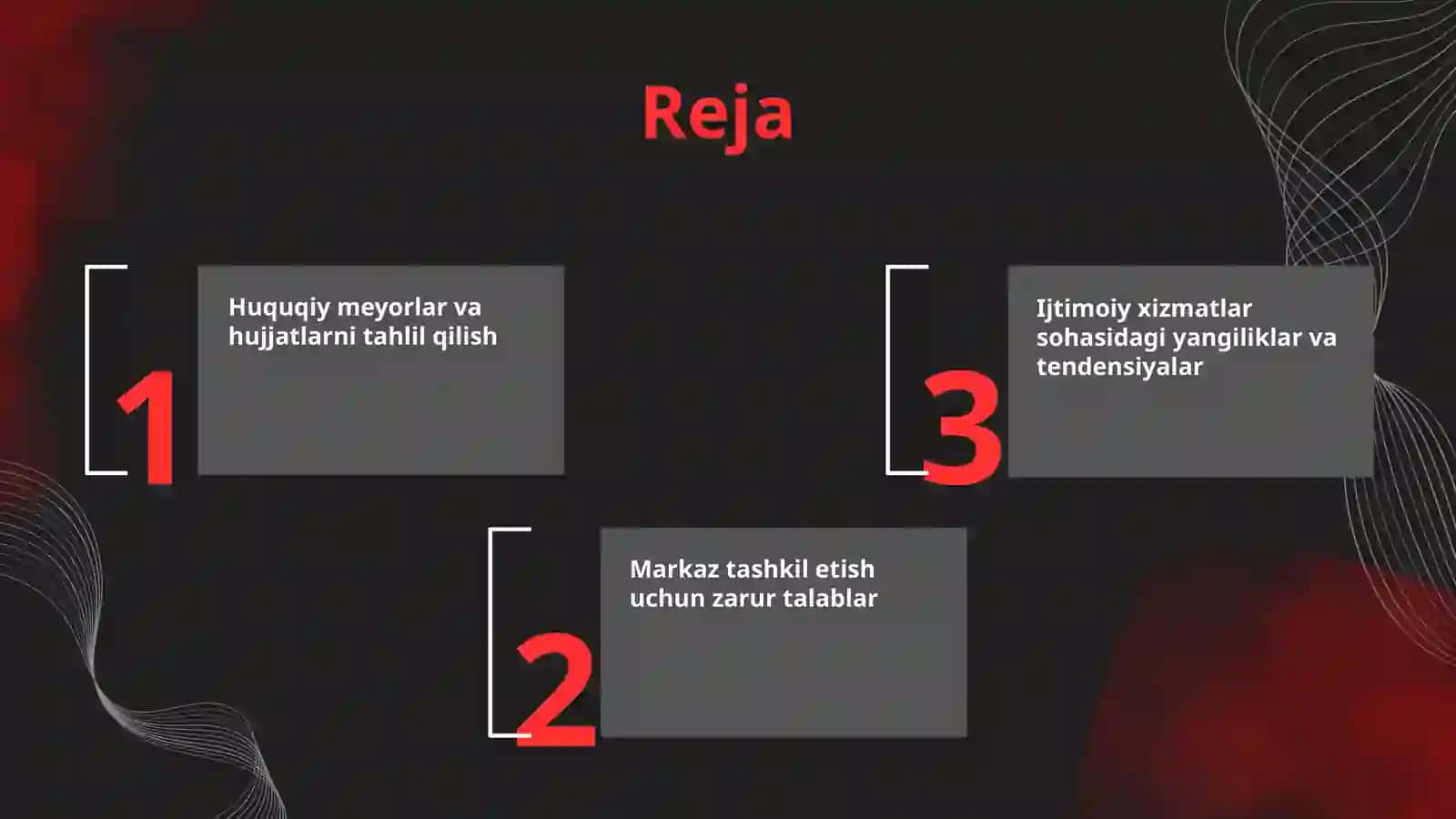 Inson Ijtimoiy xizmatlar markazi tashkil etishdagi huquqiy meyori hujjatni òrganish 2