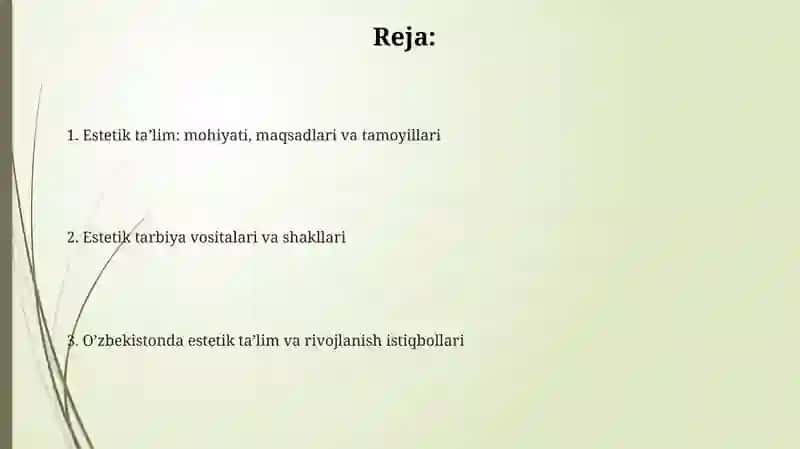 Estetik tarbiya 2