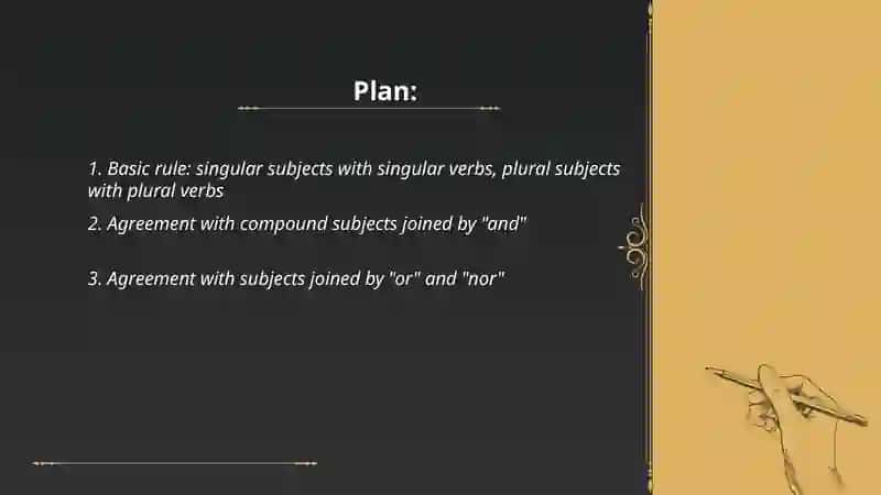 Subject-verb agreement 2
