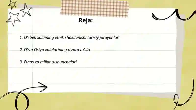 O'zbek xalqining etnik shakllanishiga doyr masalalarning o'rganilishi 2