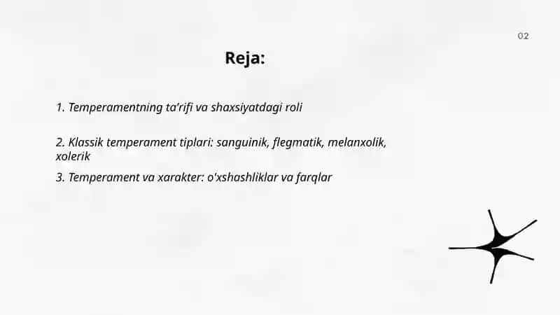 Temperamentning taʼrifi va shaxsiyatdagi roli 2