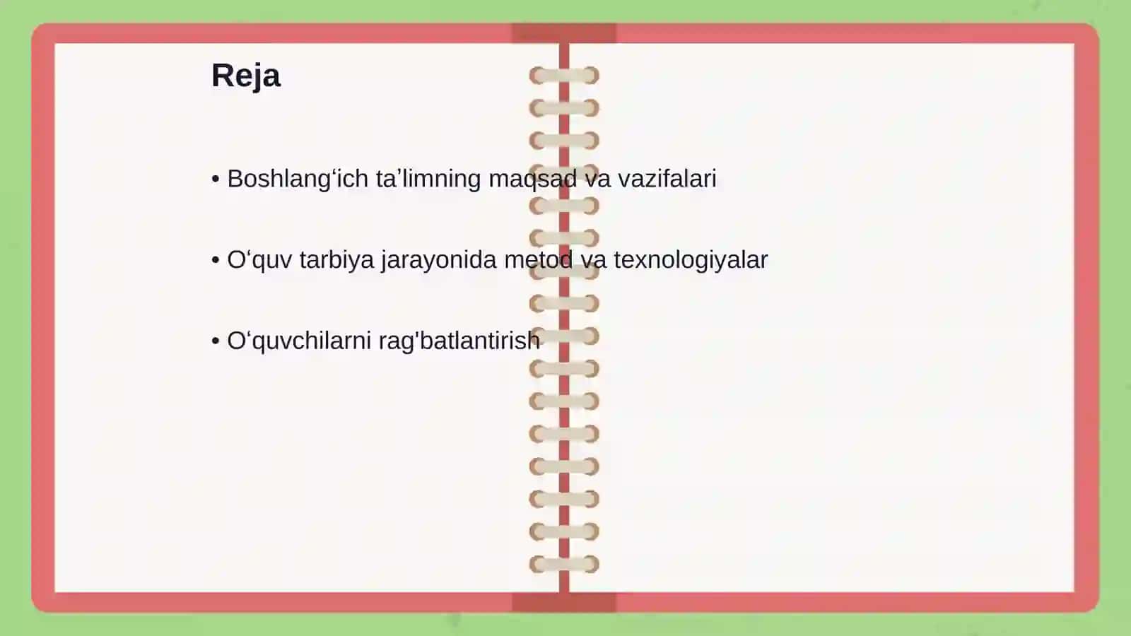 Boshlangʻich taʼlimda oʻquv tarbiya ishlarni tashkil etish 2