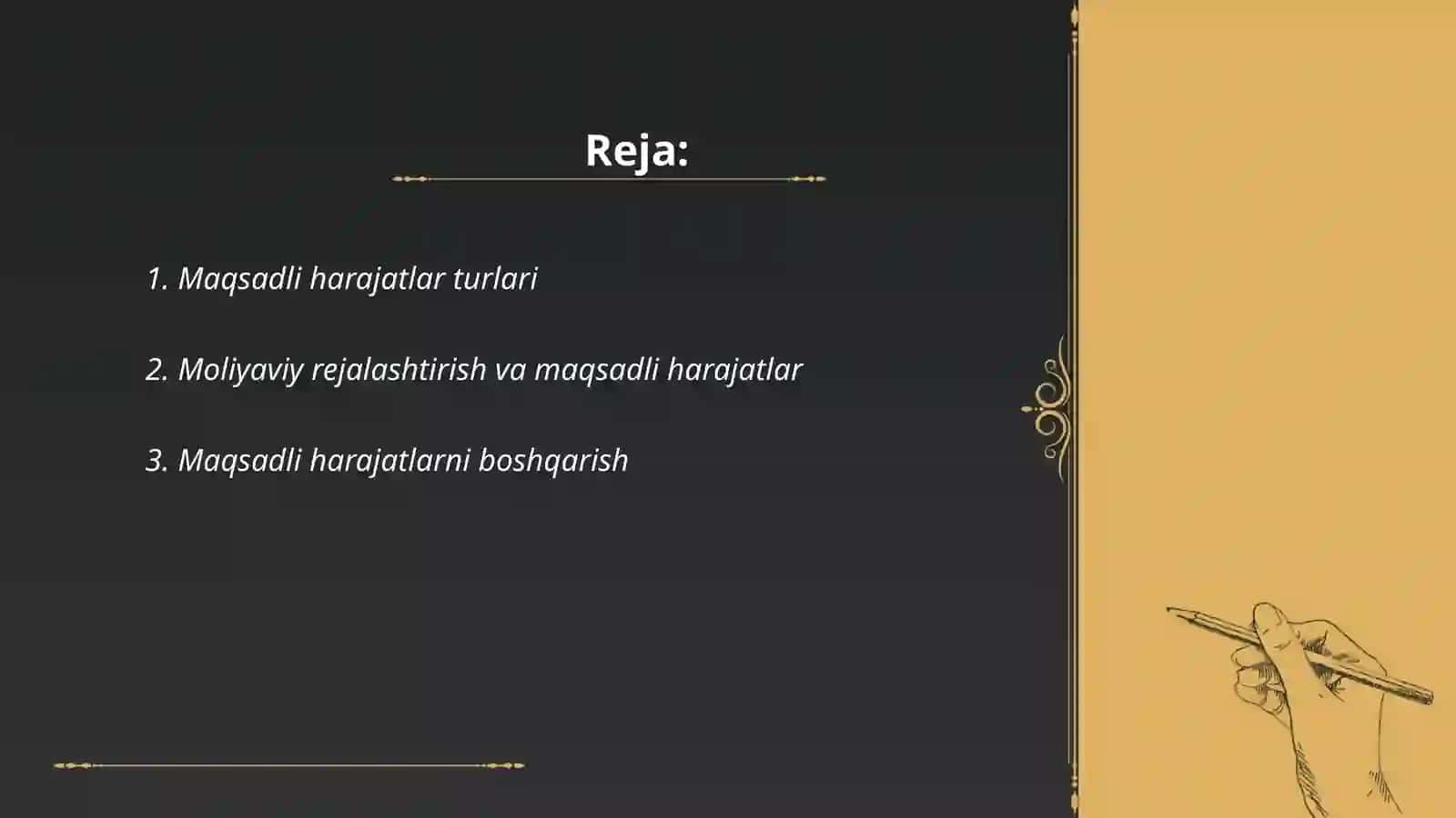 Maqsadli harajatlar 2