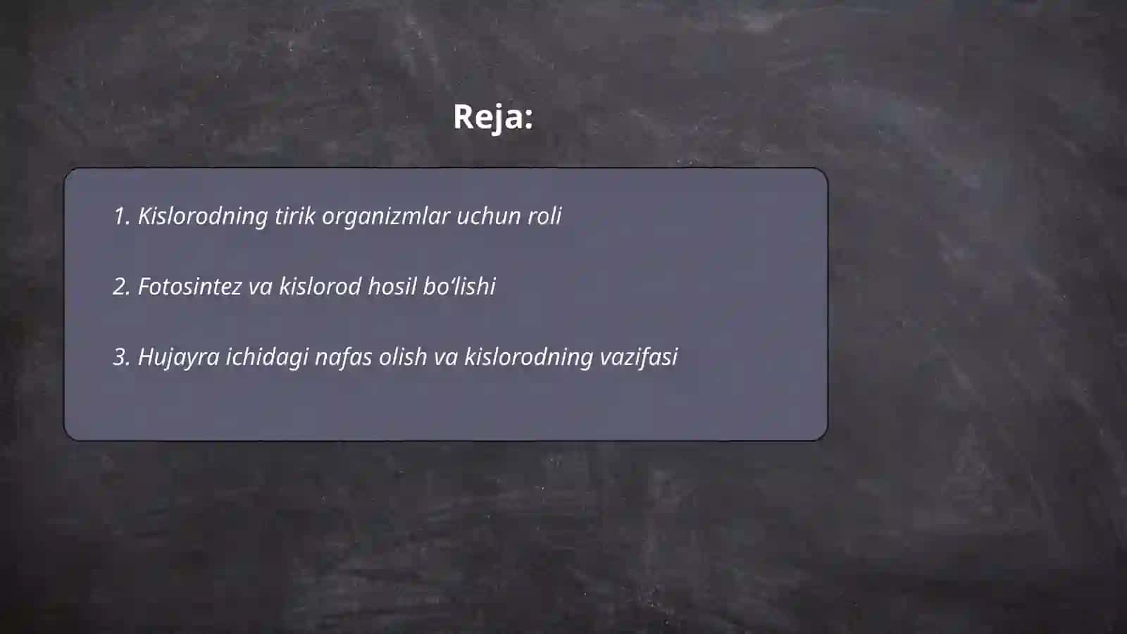 7-sinf Ozon va kislorodning biologik ahamiyati 2