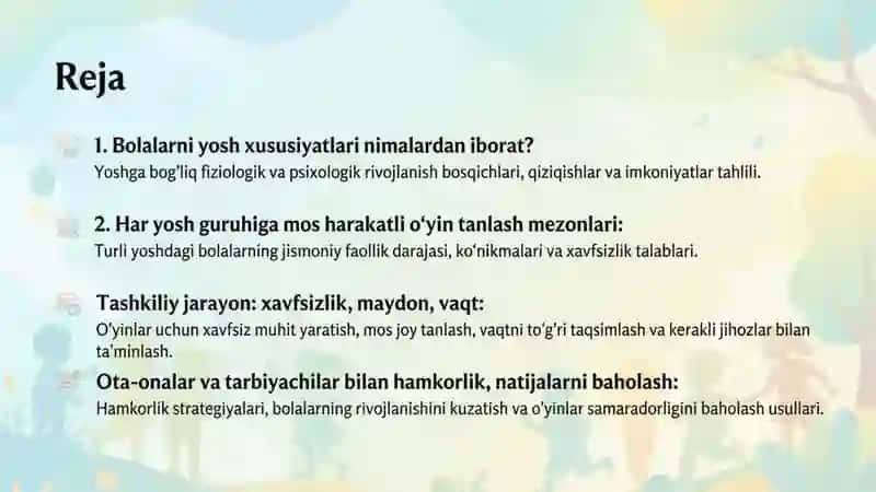 Harakatli oʻyinlarni oʻtkazishda bolalarni yosh xususiyatlari hisobga olish 2