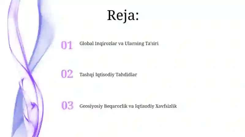 Geosiyosiy Beqarorlik va Iqtisodiy Xavfsizlik 2