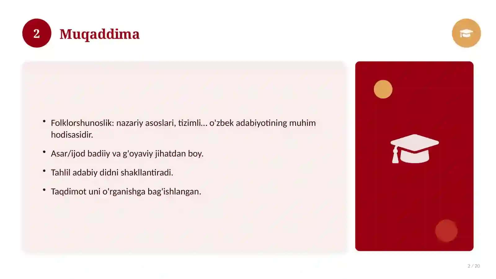 Folklorshunoslik: nazariy asoslari, tizimli yondashuvda (Kurs ishi) 2